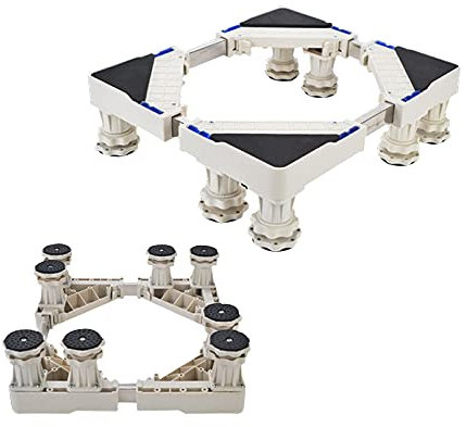 Soporte para lavadora Soporte for mini lavadora, ancho ajustable de 30 a 48 cm, soporte vertical for aire acondicionado, pedestal bajo encimera, base for máquina de hielo, contenedor for plantas, mini