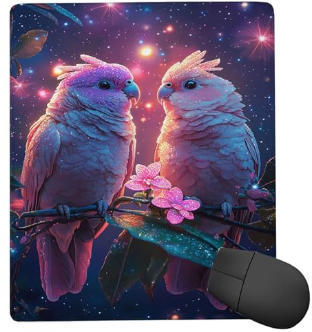 Mauspad Traumvogel, kleines Mousepad 40 x 30 cm, mit Rutschfester Gummiunterseite, wasserdichtes Mauspad, Gaming Mousepad für Damen, Herren, kabellose Maus Laptops, Zuhause, Büro, Reisen g-602