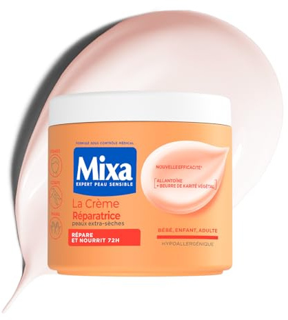 MIXA Crème Réparatrice Multi-Usages Peaux Extra-Sèches Nutrition 72H 400ml