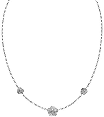 Purelei Velvet Rose Kette – wasserfest & verstellbar | Edelstahlkette mit drei Rosen-Anhängern & 14K/18K Vergoldung | Vintage-Eyecatcher mit romantischem Flair