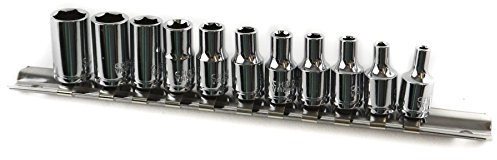 11pc BA Sockets 1/4 Dr BA0-BA10 & Socket Rail for Classic Cars Model Making