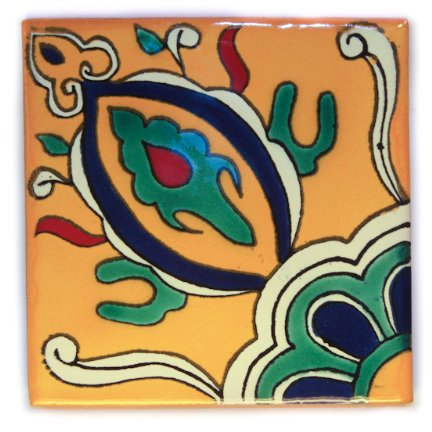 Mexikanischen handgemachten Talavera, 10.5cm Fliesen - Eine Packung von 10