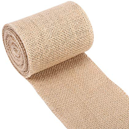Sackleinen Rolle Natürliche Sackleinen Hessische Jute Band Rollen für DIY Handwerk Vintage Hochzeit Zuhause (10x500cm)