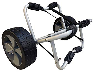 Riber Heavy Duty Kayak Trolley/Canoe/SUP/Surfboard - Suitable for Outdoor Use- Foldable - Removable Wheels - Puncture Proof Wheels - Capacity 68kg