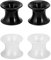 Longbeauty 2 Paare Extra Weiche Silikon Flesh Tunnel Plug Double Flared 3-25mm (Stil A, 20MM)