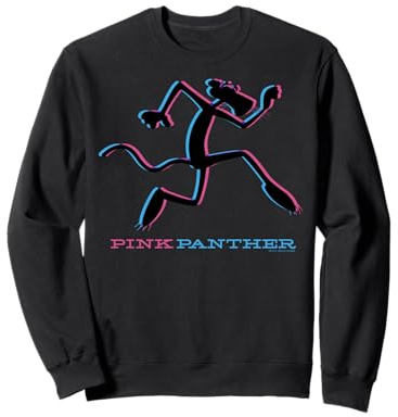 Pink Panther Blue And Pink Silhouette Sweatshirt