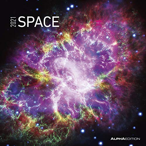 Space 2021 - Broschürenkalender 30x30 cm (30x60 geöffnet) - Bild-Kalender - Wandplaner - mit Platz für Notizen - Alpha Edition