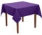 Hans-Textil-Shop Tischdecke Lila 100×100 Baumwolle – Uni Tischtuch quadratisch, pflegeleicht & bügelfest, handgefertigte Baumwoll Tischdecke mit 4-Seiten-Saum für Küche, Esszimmer & Deko