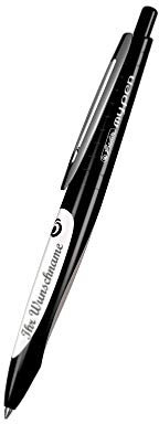 Herlitz Kugelschreiber my.pen mit Namensgravur - Farbe: schwarz-weiß