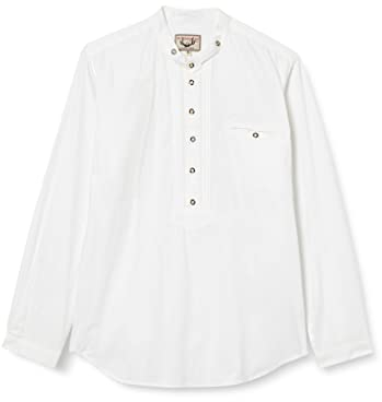 Stockerpoint Herren Renus2 Trachtenhemd, Weiß, 3XL EU