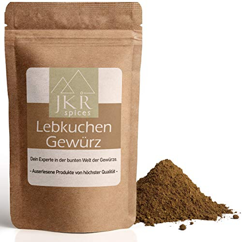 JKR Spices Lebkuchen Gewürz 200g - Gewürzmischung für Lebkuchen & Pfefferkuchen | Lebkuchengewürz Weihnachtsgewürz aus 100% natürlichen Zutaten | CO² neutral verpackt