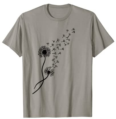 Blowball de pissenlit, graines volantes, nature, printemps T-Shirt