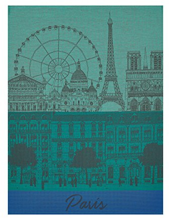 Le Jacquard Francais 22745 Geschirrtuch Paris Panorama Jardin 80X60 cm Baumwolle