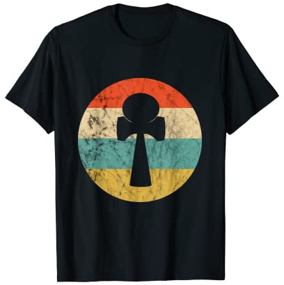 Kendama Holzspielzeug Becher Spiel Retro Vintage Sunset T-Shirt