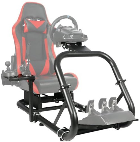 Dardoo Racing Wheel Stand Adjustable fits for Logitech G25 G27 G29 G920 G923 Thrustmaster T150 T300RS Fanatec Gaming Simulator Cockpit Without Wheels,seat and Pedals