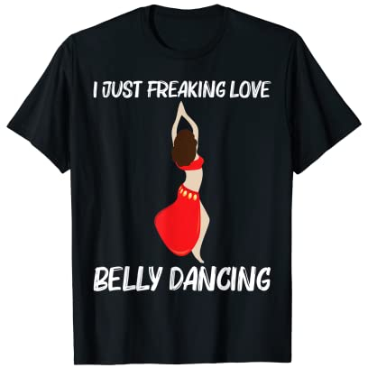 Cooler Bauchtanz für Männer und Frauen, schimmernder Tänzer T-Shirt