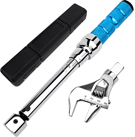 COTOUXKER Verstellbarer Drehmomentschlüssel, 5 bis 30 Nm, 30 mm, offenes Ende, Drehmomentschlüssel mit Klick- und Wechselkopf für Hvac Mini Split und Kühlsystem