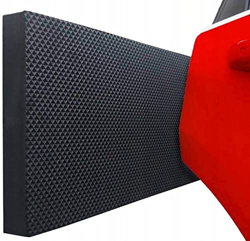 QLS Garagen Wandschutz 40 x 20 cm selbstklebend aus Eva Schaum Schwarz | Verhindert Kratzer und Beschädigungen beim Einparken, feuchtigkeitsbeständig, flexibel anpassbar und individuell zuschneidbar