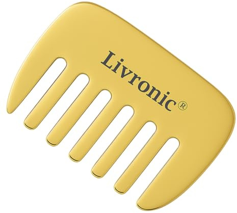 Livronic® Bronze Kansa Gua Sha Massagewerkzeug – Kansa Kamm Sehnen Massage Schaben Werkzeug Muskelschmerzen Linderung, Myofaszialen Stress Lösen und Aufbrechen Narbengewebe (Set von 1)