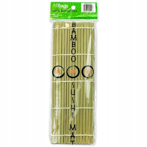 AllBags 5 Stücke Sushi Rollmatte Bambus | Sushi Matte Rolle | Sushi Rollmatte aus Bambus | Umweltfreundliche Bambusmatte | Anfänger Starterset | Sushi Kit | Küchen Zubehör