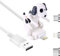 Funny Humping Dog Fast Charger Cable, Humping Dog Charger for iPhone, Humping Dog Phone Charger - for iPhone/Android/Type-C (for iPhone,A-White)