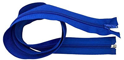 TOMASELLI MERCERIA Cerniera Chiusura Zip Spirale Catena 6 Nylon 1 Cursore Metallo Divisibile Lunga 75 Cm - Bluette