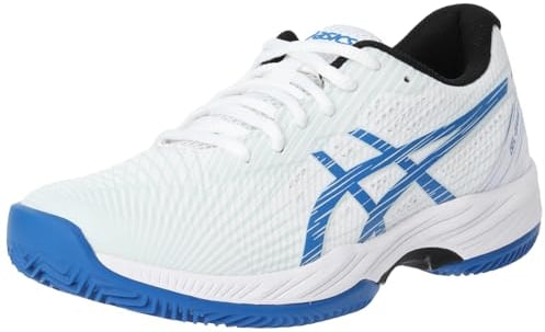 ASICS Herren Gel-Game 9 Clay/Oc Sneaker, White Tuna Blue, 43.5 EU