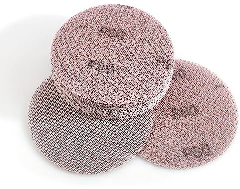Kcmell 125mm Mesh Sanding Discs 80 Grit, 20Pcs 5 Inch Hook & Loop Sanding Pads, Dust Free Mesh Sanding Discs Pads Anti-Blocking Orbital Sander Discs Sandpaper for Grinding Polishing Car Wood Furniture