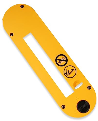 RMSPO DWE7491RS Dado Throat Plate Tischsäge Zubehör für Dado Klingen für 10 Zoll Tischsäge DWE7491 DWE7490 DWE7402DI DWE7492 (Gelb)