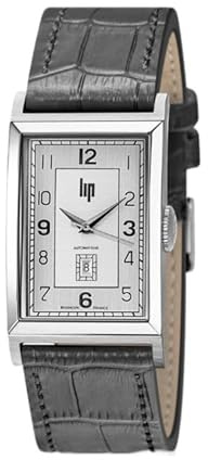 Lip Herrenuhr T26 Churchill Automatik Leder grau