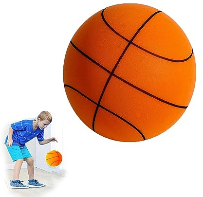 Silent-Basketball für Kinder im Innenbereich, Handleshh Silent Basketball, Leiser Basketball, Indoor-Training-Schaumstoffball (18CM, Orange)