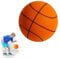 Silent-Basketball für Kinder im Innenbereich, Handleshh Silent Basketball, Leiser Basketball, Indoor-Training-Schaumstoffball (18CM, Orange)