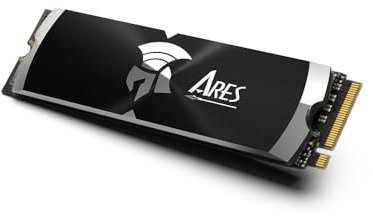 DATO ARES Dark Sword Disque SSD avec dissipateur thermique 2 To Compatible avec PS5 et PC SSD NVMe PCIe Gen4 x4 M.2 2280 jusqu'à 7200/6850 Mo/s