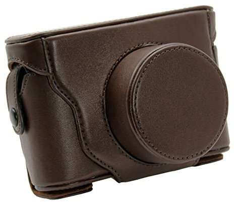 SENHE Housse de protection en cuir pour appareil photo Fujifilm Fuji X10 X20 Fit pour Finepix, café