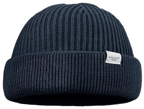 Clakllie Cuffia Cappello Lana Merino Trawler, Elastico Berretto Beanie Watch in Maglia Cappello a Cranio Spesso Berretto Uomo Caldo in Maglia Corto Cappello a Beanie Cranio Cappello Donna Invernali