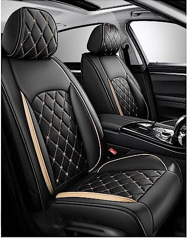 Full Set Auto Sitzbezüge Für Toyota Corolla Hybrid 2020-2024 | Wasserdichter Leder-Autositzbezug | Autositzbezüge Kunstleder, Seasons Protectors VerschleißFest, 5-Sitzer Autositzbezug Universal ( Colo