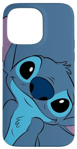 iPhone 14 Pro Max Disney Lilo and Stitch Cute Stitch Face Slate Gray Case