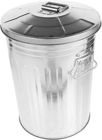 Garneck Poubelle Élégante En Métal Dune Capacité De 8 L Pour Lextérieur Pour Salle De Bain Cuisine Bureau