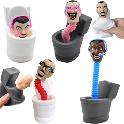 LUKIUP 4 Stück Figuren Set, ActionfigurJunge, Lustiges Stressabbau-Spielzeug für Junge, Kinder und Erwachsene Geschenke