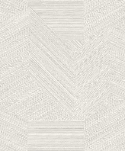 Rasch Tapeten 822816 - Vliestapete mit grafischem Muster in hellen Grautönen aus der Kollektion Color your life - 10,05 m x 0,53 m (LxB)