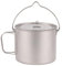 Kavolet 1100ml Titan Topf Camping Topf Titan Tasse Becher Camping Ti Pot Rucksack-Topf mit Deckel und klappbaren Griffen Camping Geschirr Set für Outdoor-Camping-Wandern
