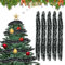5PCS Ghirlanda Natalizia Albero di Natale 2M, Ghirlanda Natalizia Verde Chiaro, Ghirlanda Albero di Natale, Ghirlanda Decorativa Natalizia per Scale, Balcone, Finestra, Camino, Festa