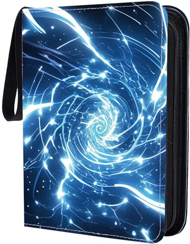 CREATCABIN Sammelkartenordner Mit 400 Tasche A5 Fotokarten Blinderalbum Halter Foto PU Leder Spielkarten Schnappschüsse Organizer Fotoalbum Individuell Mit Reißverschlussgriff Geschenk Für Frauen