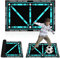 Fußball Trainingsmatte, 90 x 60 cm Fußballmatte, Rutschfeste Stoßdämpfende Fussballmatte, Sportmatte Trainingsteppich Fussball Trainingszubehör für Kinder