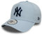 New Era MLB Cap New York Yankees Snapback gebogener Schirm 9Forty Baseball Kappe blau - One-Size