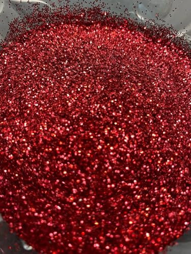 EliteKoopers Fine Glitter 10g Shine Powder for Art and Craft, Nail Art, Paint, Walls Decoration, Cosmatic (Red)