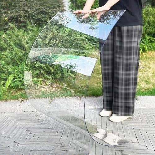 Hggdsac Klare Polycarbonatplatten Kunststoff-Dachplatte, Wetterfest Stegplatten Ersatzplatten, Isolierplatten, langlebig und langlebig, für Gewächshausplatten,Garten,Vordächer,Fenster,Balkon(1.56×2m)