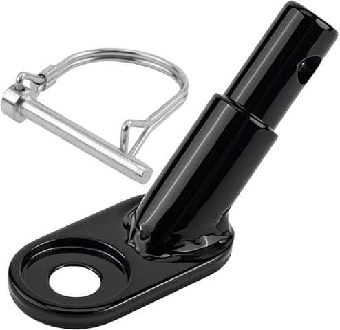 Attache Remorque Vélo avec Goupille de Sécurité, Fixation Remorque Universelle en Acier Alliée, Compatible Remorque Vélo Enfant ou Chien, Facile à Installer, Solide et Durable