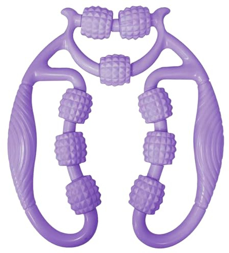 VIDSTW Cellulite Roller mit 9 Massageroller Massageroller Beine (Lila) | Verstellbar Cellulite Massagegerät Beine Leg Massager mit Rutschfester Griff Massage Rolle für Arme Nacken Taille