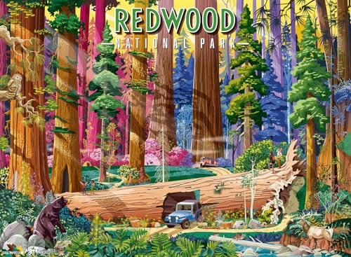 Ravensburger - 500-teiliges Puzzle - Redwood-Nationalpark - Erwachsene und Kinder ab 12 Jahren - Hochwertiges Puzzle - Nationalparks - Vereinigte Staaten - 12001889